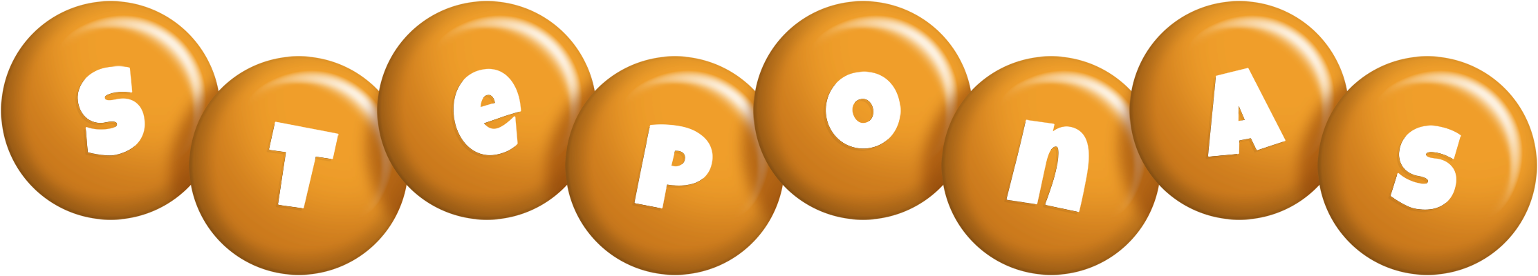 Steponas candy-orange logo