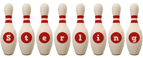 Sterling bowling-pin logo