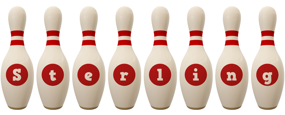 Sterling bowling-pin logo