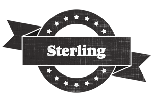 Sterling grunge logo