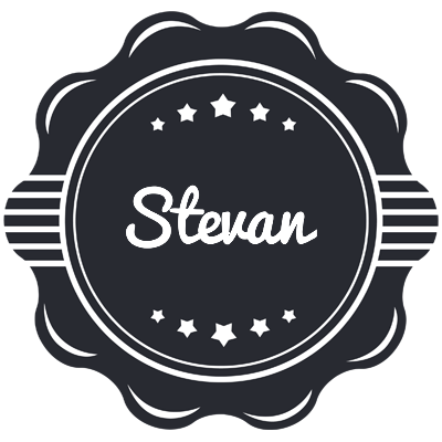Stevan badge logo