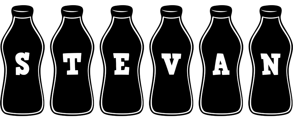 Stevan bottle logo