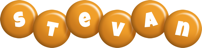 Stevan candy-orange logo