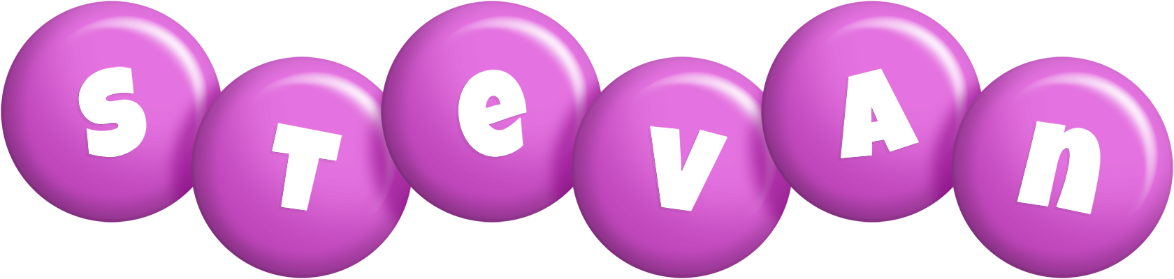 Stevan candy-purple logo