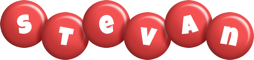 Stevan candy-red logo