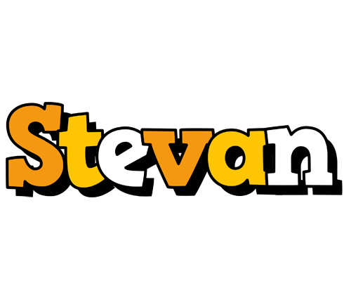 Stevan cartoon logo