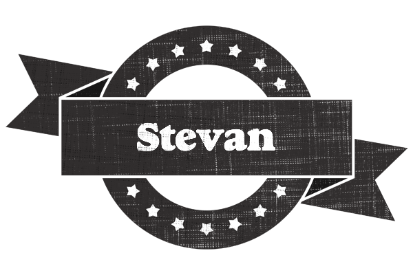 Stevan grunge logo