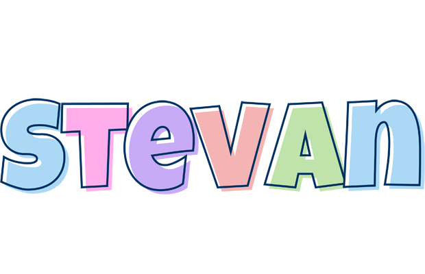 Stevan pastel logo