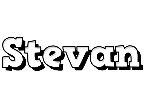 Stevan snowing logo