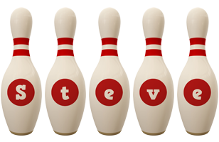 Steve bowling-pin logo
