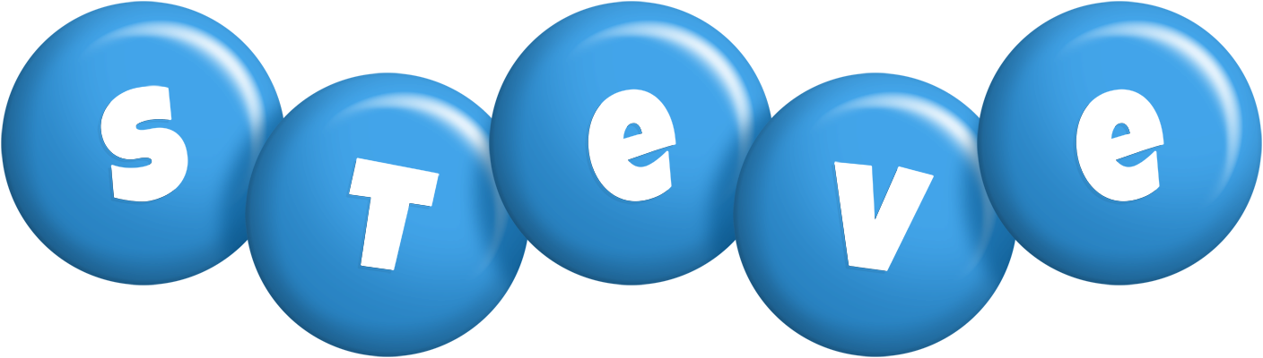 Steve candy-blue logo