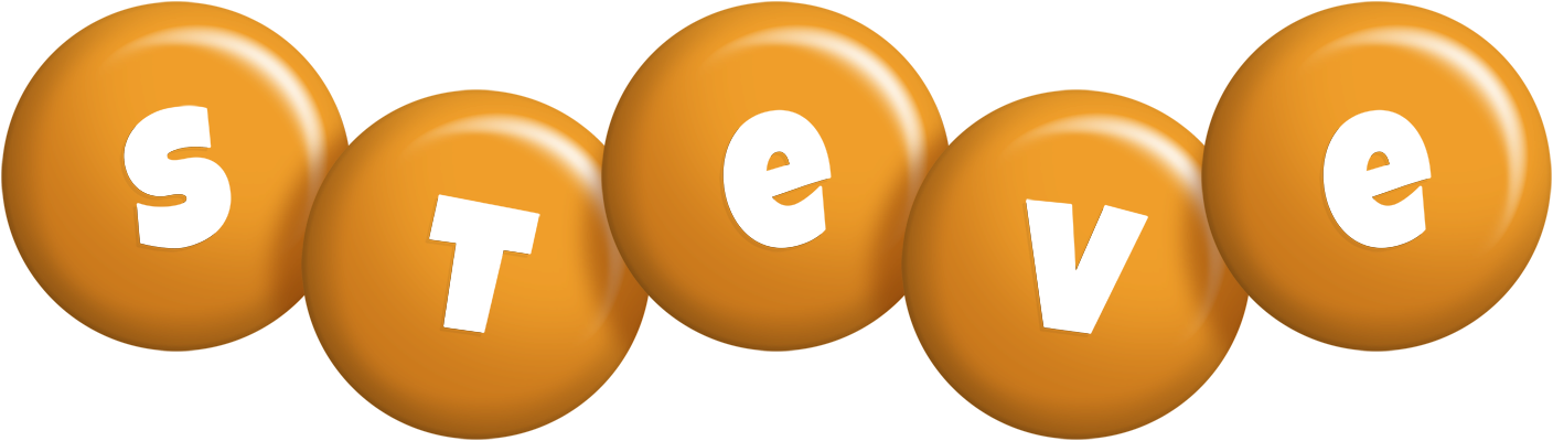 Steve candy-orange logo