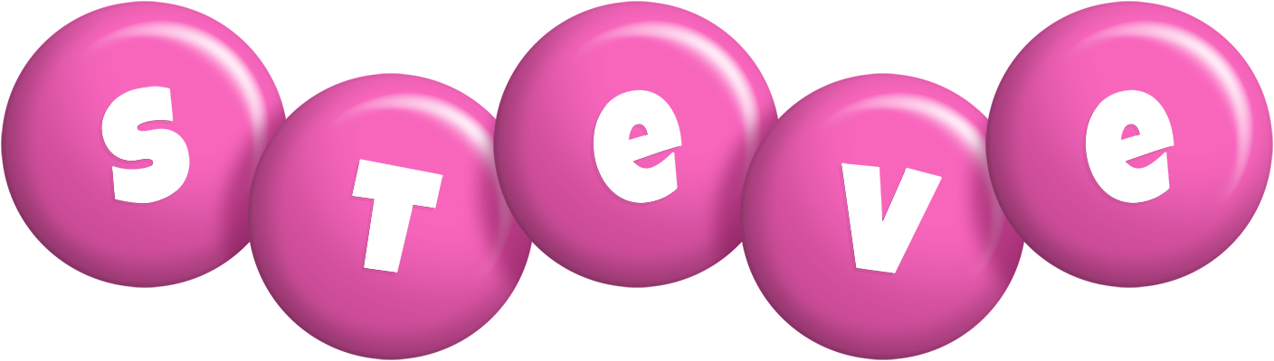 Steve candy-pink logo