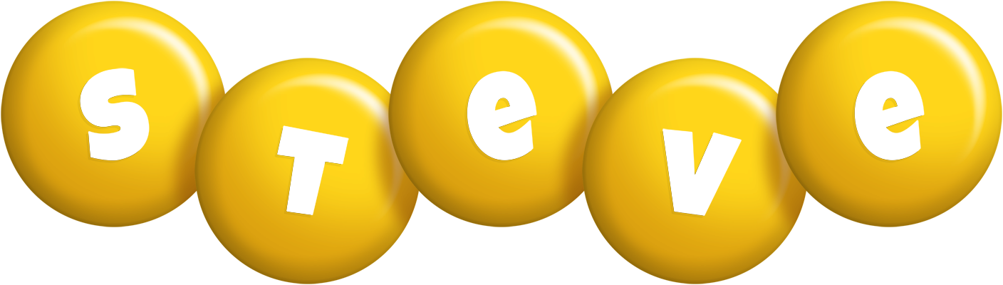 Steve candy-yellow logo