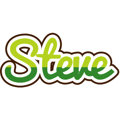 Steve golfing logo