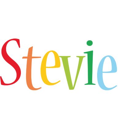 Stevie birthday logo