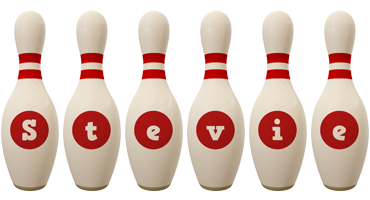 Stevie bowling-pin logo