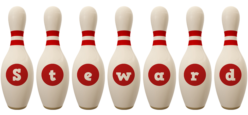 Steward bowling-pin logo