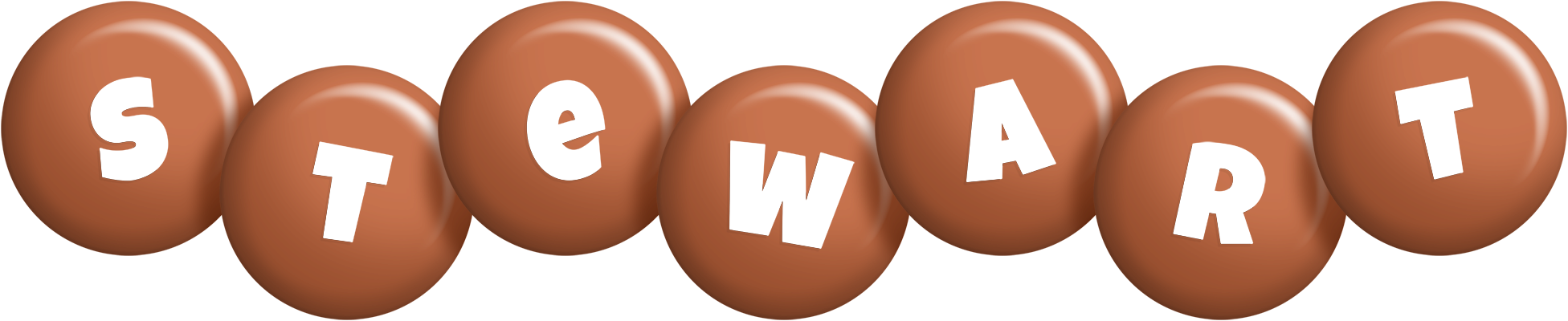 Stewart candy-brown logo