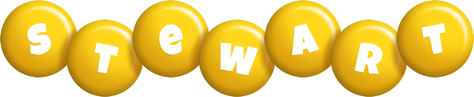 Stewart candy-yellow logo