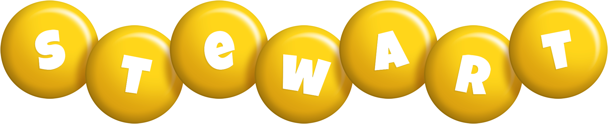 Stewart candy-yellow logo