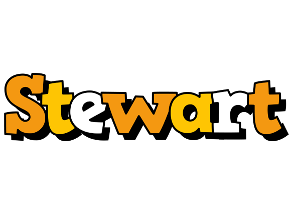 Stewart cartoon logo