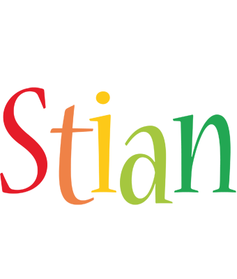 Stian birthday logo