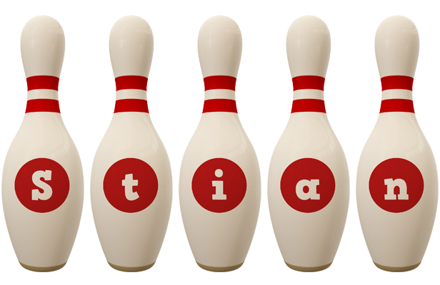 Stian bowling-pin logo
