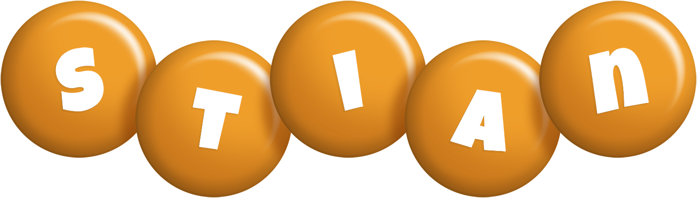 Stian candy-orange logo