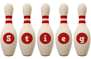 Stieg bowling-pin logo