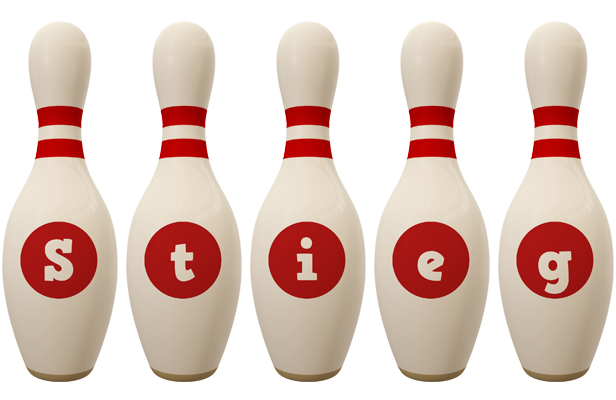 Stieg bowling-pin logo