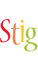 Stig birthday logo