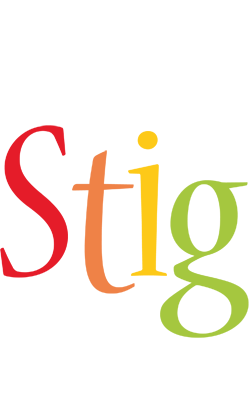 Stig birthday logo