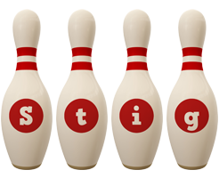 Stig bowling-pin logo