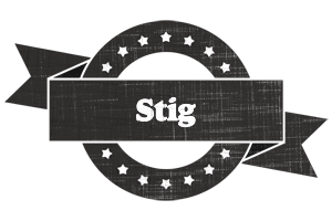 Stig grunge logo