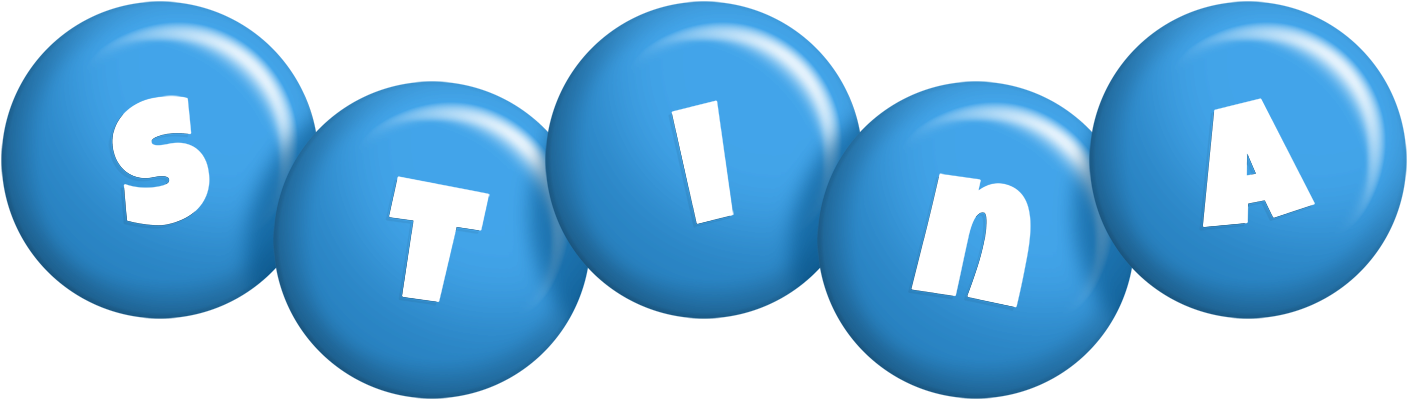 Stina candy-blue logo