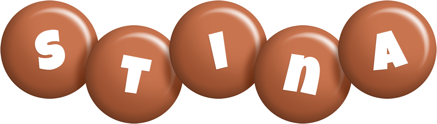 Stina candy-brown logo