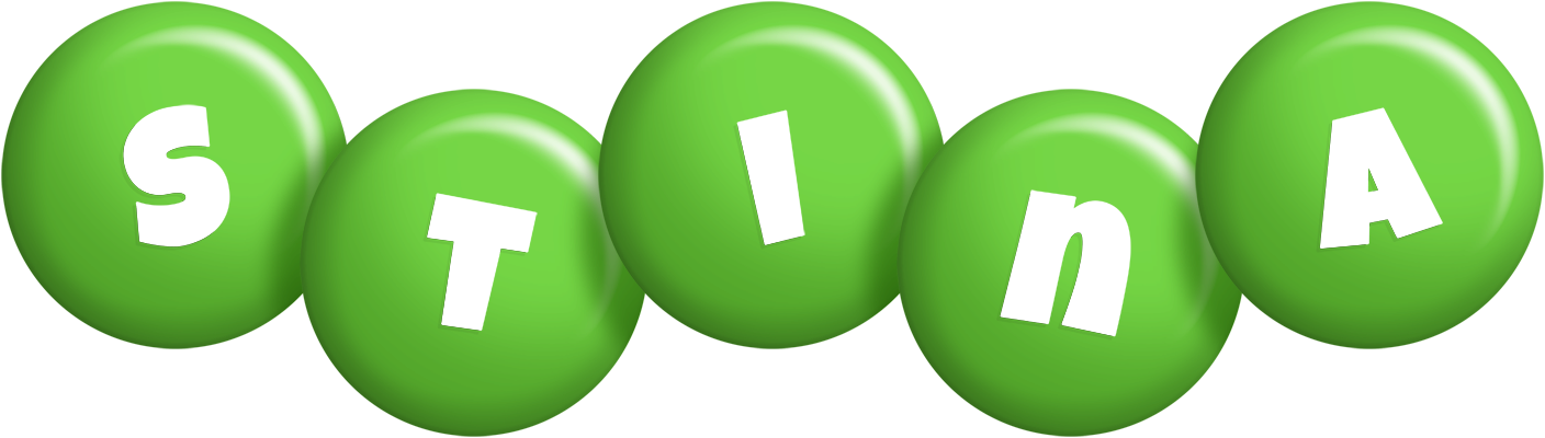 Stina candy-green logo