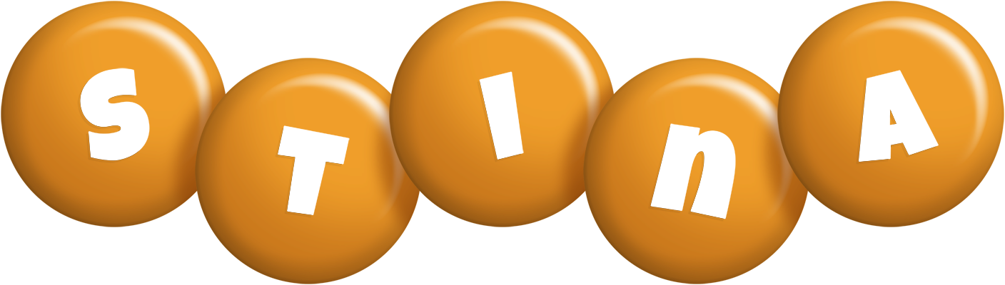 Stina candy-orange logo