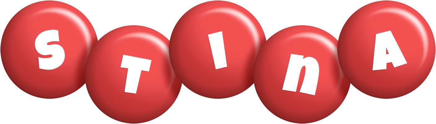 Stina candy-red logo