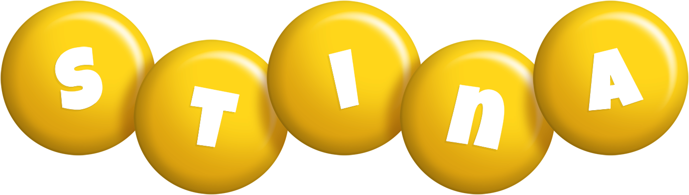 Stina candy-yellow logo