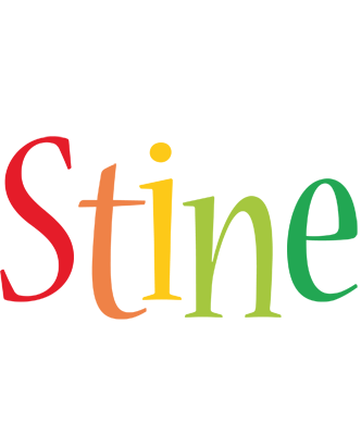 Stine birthday logo