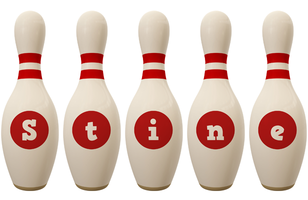 Stine bowling-pin logo