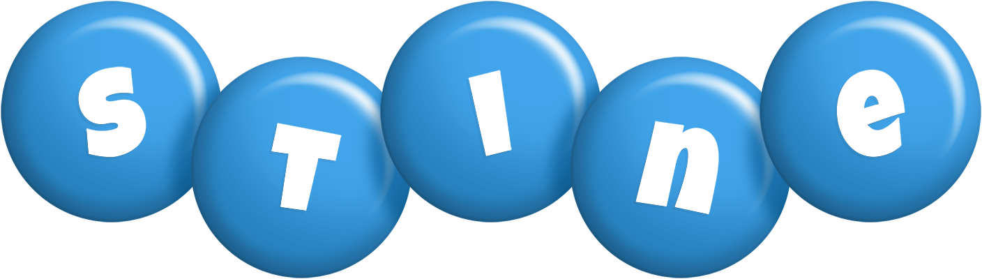 Stine candy-blue logo