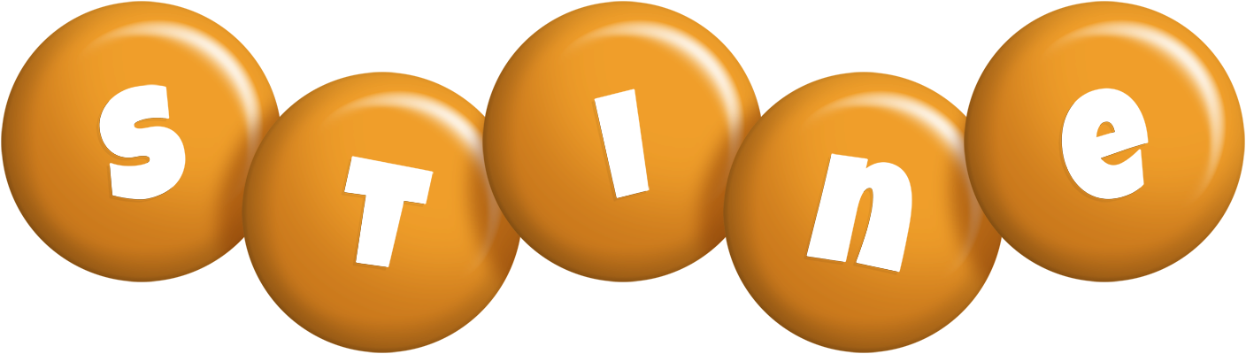 Stine candy-orange logo