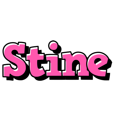 Stine girlish logo