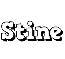 Stine snowing logo