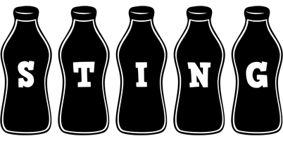 Sting bottle logo
