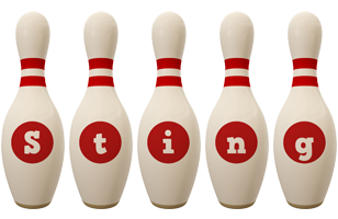 Sting bowling-pin logo
