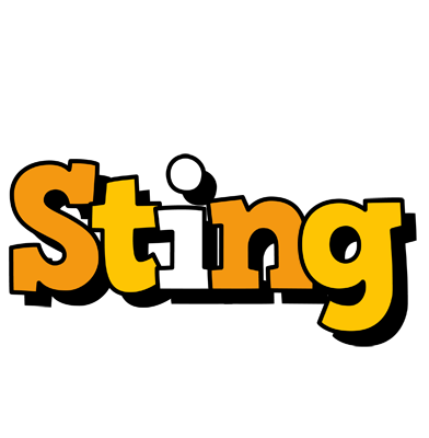 Sting cartoon logo